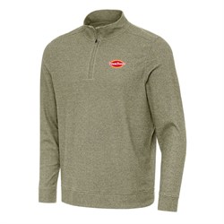Image of Mens Subtle Pullover, Burnt Olive Heather